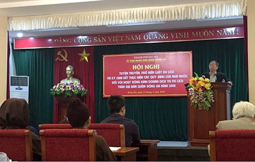 Vụ trưởng Vụ Pháp chế - Bộ VHTTDL Hoàng Minh Thái phổ biến Luật Du lịch năm 2017 